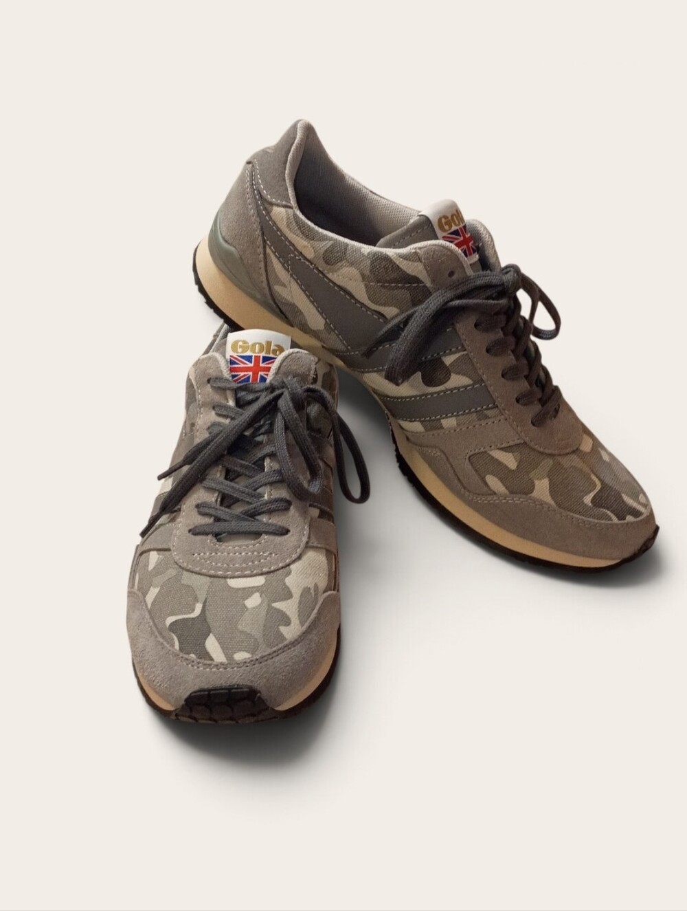 Gola Men’s Camo Runner Sneakers - Taupe & Gray